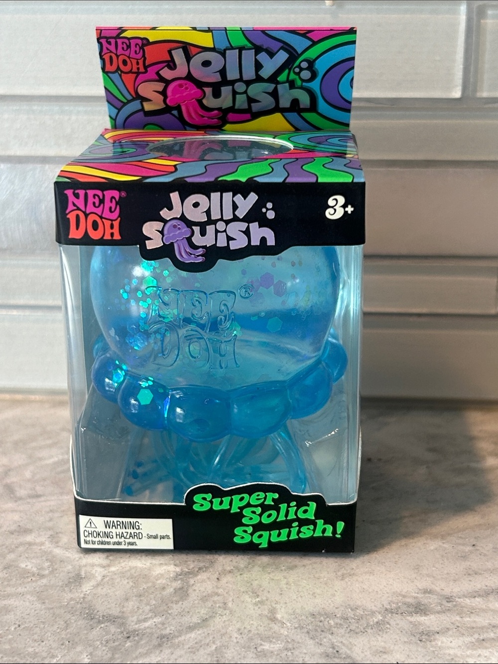 Jolly Squish Blue Super Solid Squish Toy